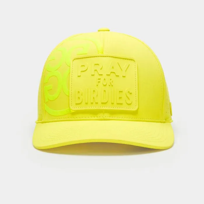 GFORE PRAY FOR BIRDIES PERFORATED FEATHERWEIGHT TECH SNAPBACK HAT Solar MenWomen Hats GFORE PRAY FOR BIRDIES PERFORATED FEATHERWEIGHT TECH SNAPBACK HAT Solar MenWomen Hats