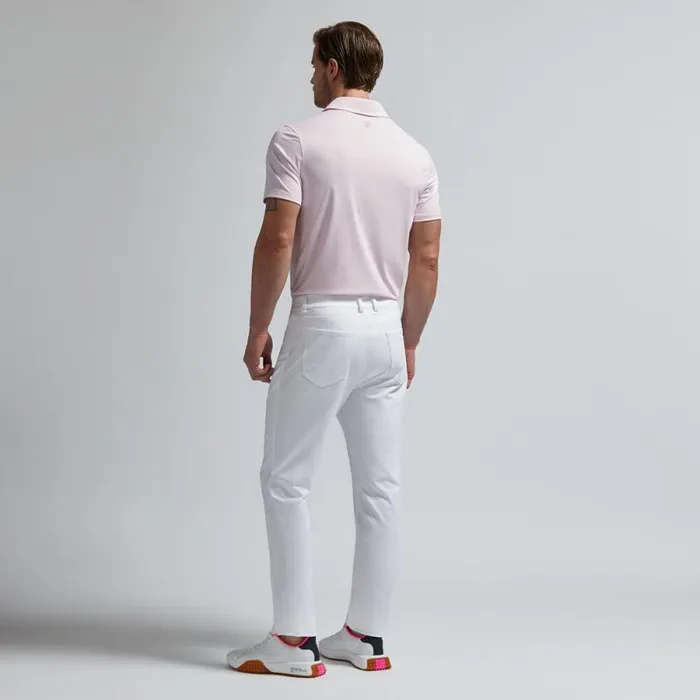 GFORE RIB GUSSET MLANGE ICE NYLON SPREAD COLLAR POLO Heather Blush Men Polos GFORE RIB GUSSET MLANGE ICE NYLON SPREAD COLLAR POLO Heather Blush Men Polos