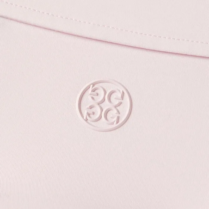 GFORE RIB GUSSET MLANGE ICE NYLON SPREAD COLLAR POLO Heather Blush Men Polos GFORE RIB GUSSET MLANGE ICE NYLON SPREAD COLLAR POLO Heather Blush Men Polos
