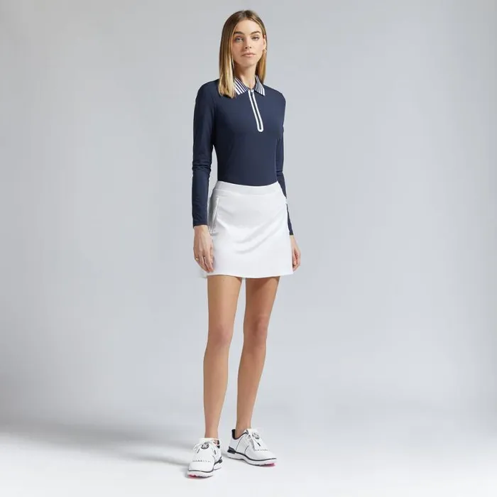 GFORE SILKY TECH NYLON QUARTER ZIP POLO Twilight Women Polos and Shirts GFORE SILKY TECH NYLON QUARTER ZIP POLO Twilight Women Polos and Shirts