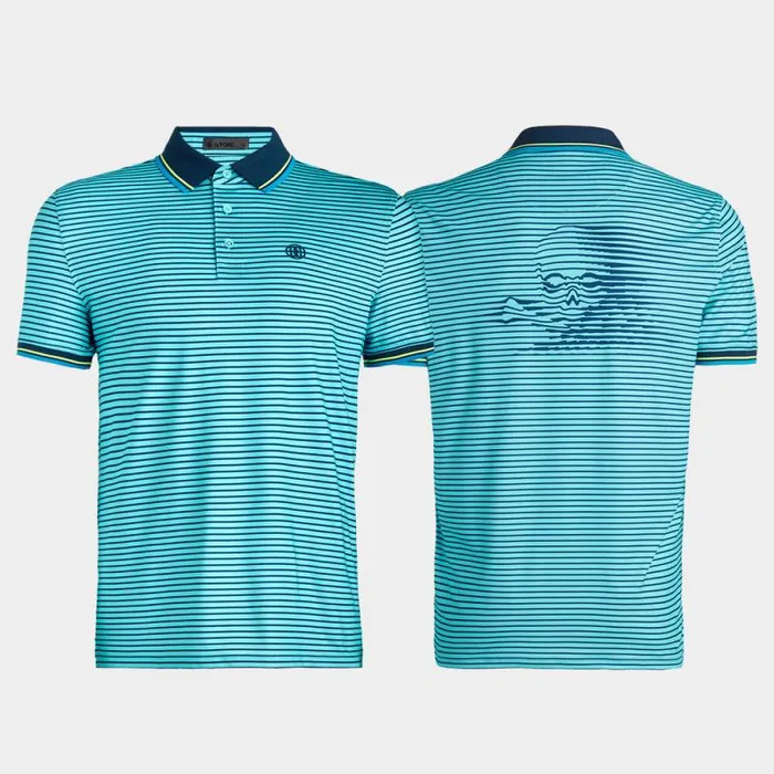 GFORE SKULL and TEES 3D TECH JERSEY POLO Storm Men Polos