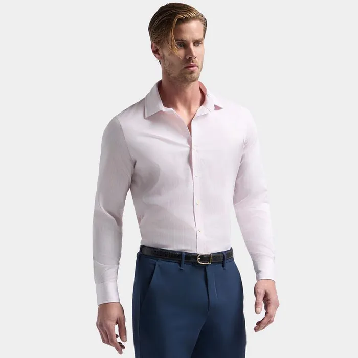 GFORE SPREAD COLLAR STRIPED STRECH DRESS SHIRT Baja Men Dress Shirts GFORE SPREAD COLLAR STRIPED STRECH DRESS SHIRT Baja Men Dress Shirts
