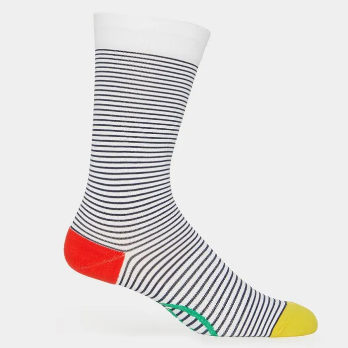 GFORE STRIPED COMPRESSION CREW SOCK Snow Men Socks