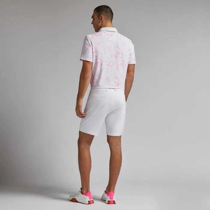 GFORE WATERCOLOUR FLORAL TECH PIQU POLO Blush Men Polos