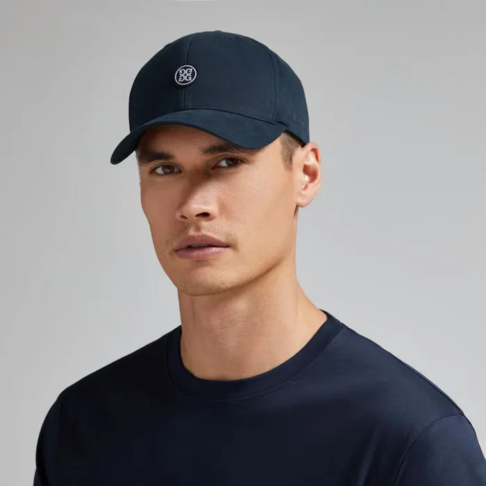 GFORE WAXED WOVEN COTTON RELAXED FIT SNAPBACK HAT Twilight MenWomen Hats