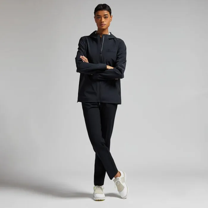 GFORE WEATHER RESISTANT REPELLER 20 HOODED JACKET Onyx Women Outerwear GFORE WEATHER RESISTANT REPELLER 20 HOODED JACKET Onyx Women Outerwear
