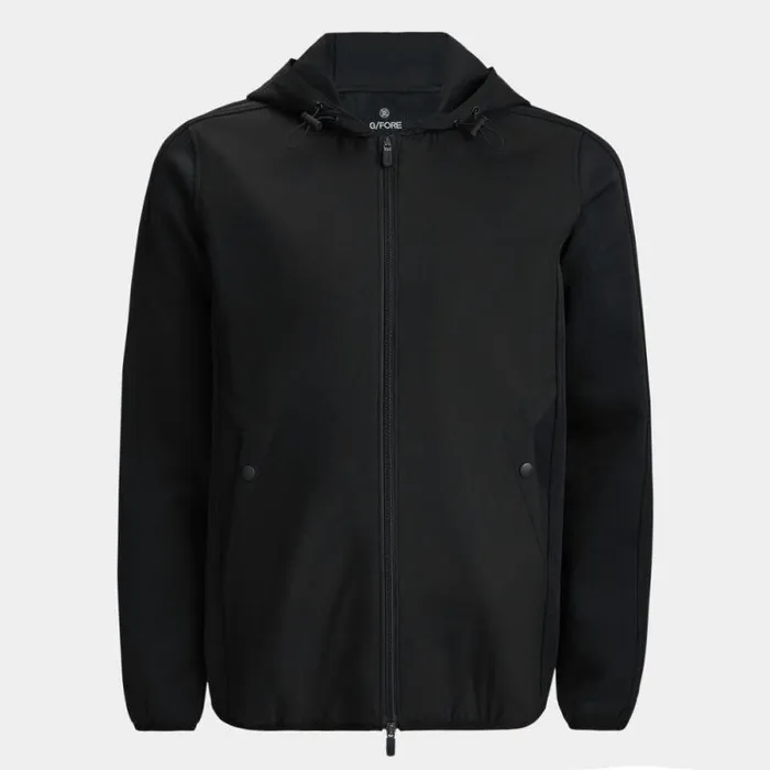 GFORE WIND CONTROL DOUBLE KNIT PIQU HOODED JACKET Onyx Men Outerwear