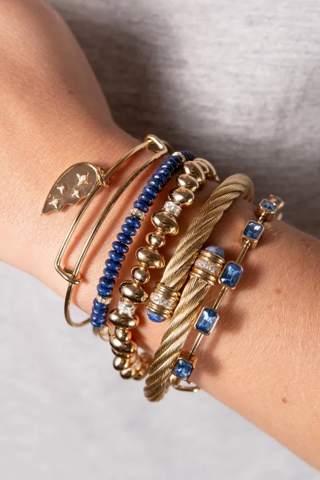 Gemstone Textured Wrap Bracelet Stainless Steel Gold Women Alex And Ani Iconic Alex And Ani