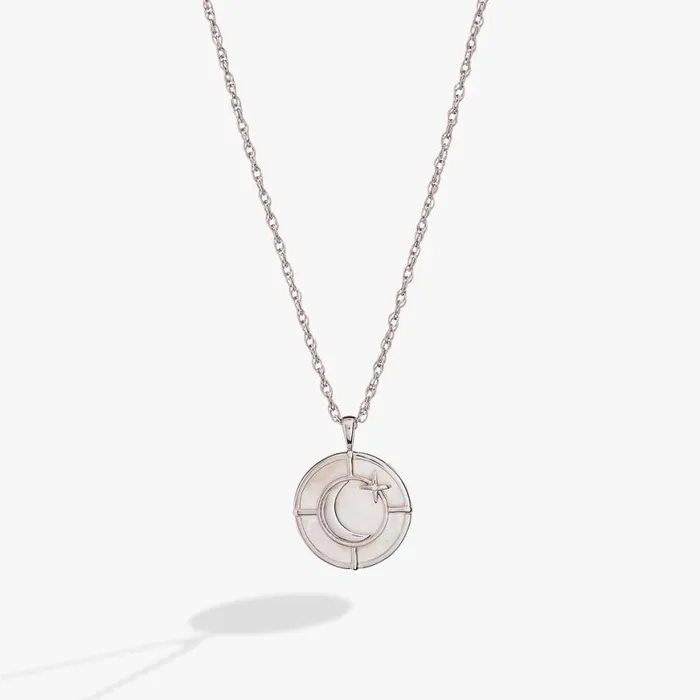 Genuine Mother Of Pearl Signature Pendant Necklace Stainless Steel Silver Women Alex And Ani Fine Jewelry Genuine Mother Of Pearl Signature Pendant Necklace Stainless Steel Silver Women Alex And Ani Fine Jewelry