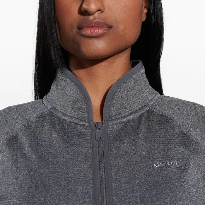 Geotex Full Zip Rock Heather Women Merrell Tops