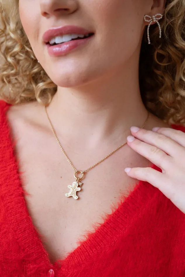 Gingerbread Charm Necklace Shiny Gold Women Alex And Ani Necklaces Gingerbread Charm Necklace Shiny Gold Women Alex And Ani Necklaces