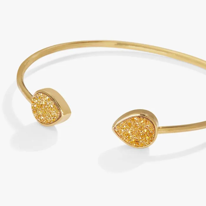 Glitter Druzy Flex Cuff Bracelet Gold Gold Women Alex And Ani Easter
