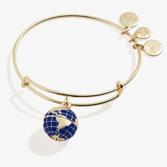 Globe Charm Bangle Bracelet Silver Women Alex And Ani Bracelets Globe Charm Bangle Bracelet Silver Women Alex And Ani Bracelets