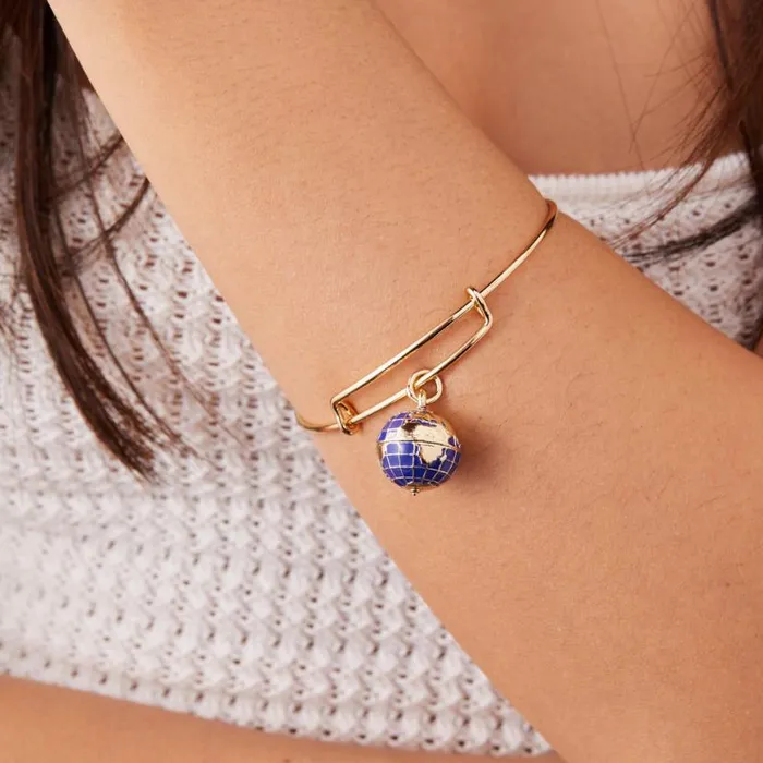 Globe Charm Bangle Bracelet Silver Women Alex And Ani Bracelets Globe Charm Bangle Bracelet Silver Women Alex And Ani Bracelets