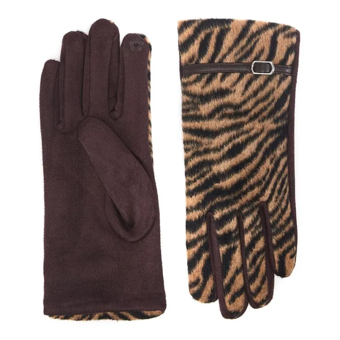 Gloves Women Moda In Pelle Faye Gloves Brown Porvair