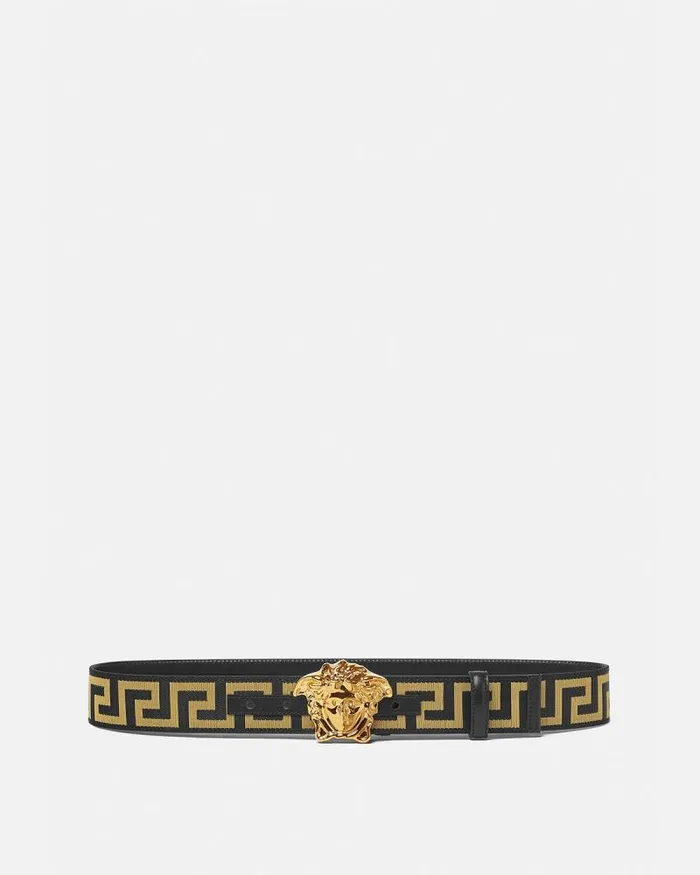 Greca La Medusa Belt 4 Cm Blackgold Men Versace Belts