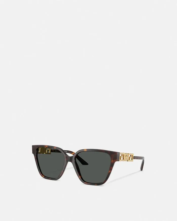 Greca Strass Butterfly Sunglasses Blackgold Women Versace Sunglasses