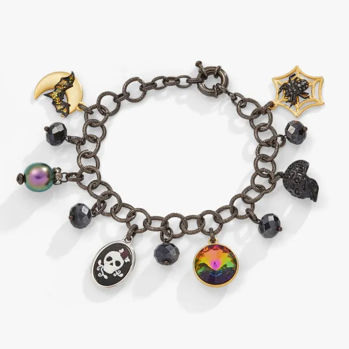 Halloween Charm Bracelet Two Tone Women Alex And Ani Halloween