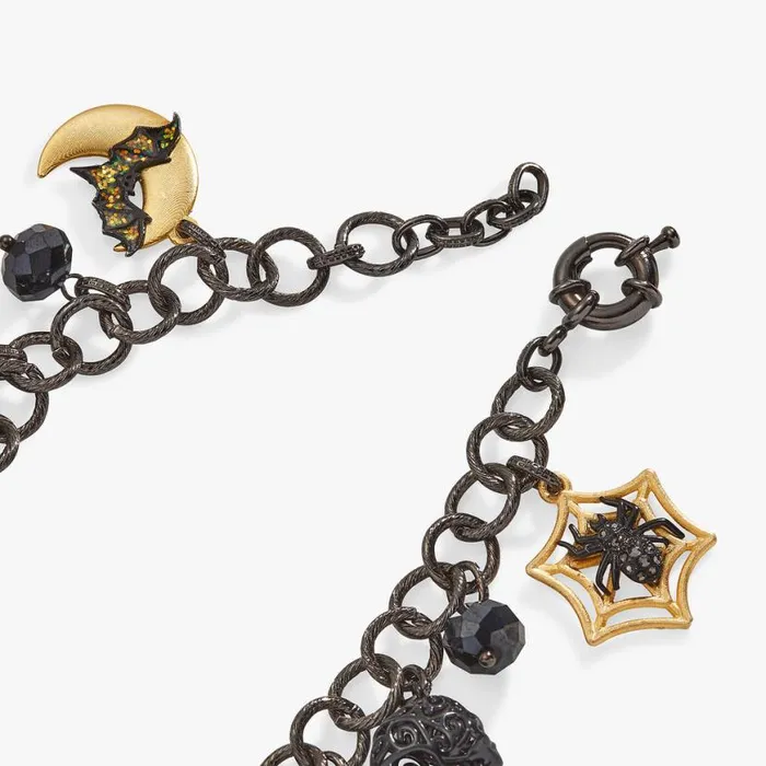 Halloween Charm Bracelet Two Tone Women Alex And Ani Halloween