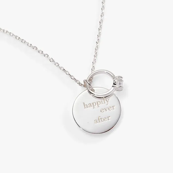 Happily Ever After Duo Charm Pendant Necklace Silver Women Alex And Ani Wedding Engagement Happily Ever After Duo Charm Pendant Necklace Silver Women Alex And Ani Wedding Engagement
