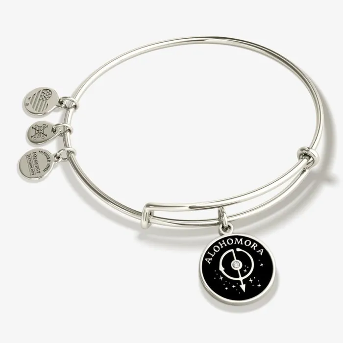 Harry Potter 039Alohomora039 Charm Bangle Bracelet Shiny Silver Women Alex And Ani Iconic Alex And Ani Harry Potter 039Alohomora039 Charm Bangle Bracelet Shiny Silver Women Alex And Ani Iconic Alex And Ani