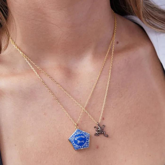 Harry Potter Chocolate Frog Necklace Set Two Tone Women Alex And Ani Animals