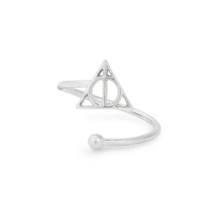 Harry Potter Deathly Hallows Ring Wrap Sterling Silver Women Alex And Ani Rings Harry Potter Deathly Hallows Ring Wrap Sterling Silver Women Alex And Ani Rings