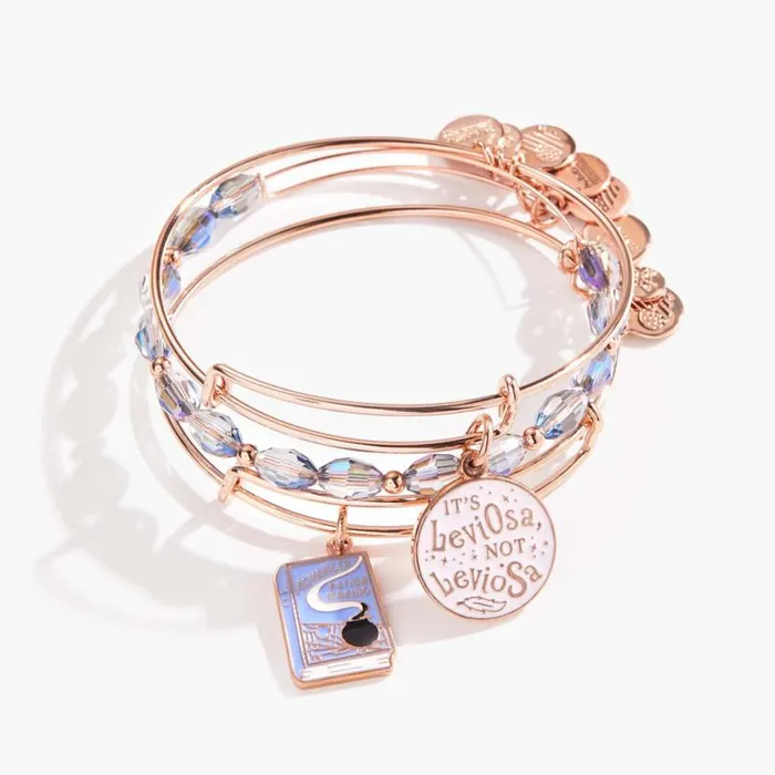 Harry Potter Hermione Bangle Bracelets Set Of 3 Shiny Rose Gold Women Alex And Ani Iconic Alex And Ani Harry Potter Hermione Bangle Bracelets Set Of 3 Shiny Rose Gold Women Alex And Ani Iconic Alex And Ani