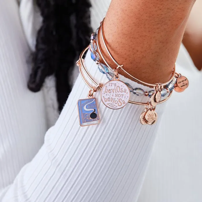 Harry Potter Hermione Bangle Bracelets Set Of 3 Shiny Rose Gold Women Alex And Ani Iconic Alex And Ani Harry Potter Hermione Bangle Bracelets Set Of 3 Shiny Rose Gold Women Alex And Ani Iconic Alex And Ani