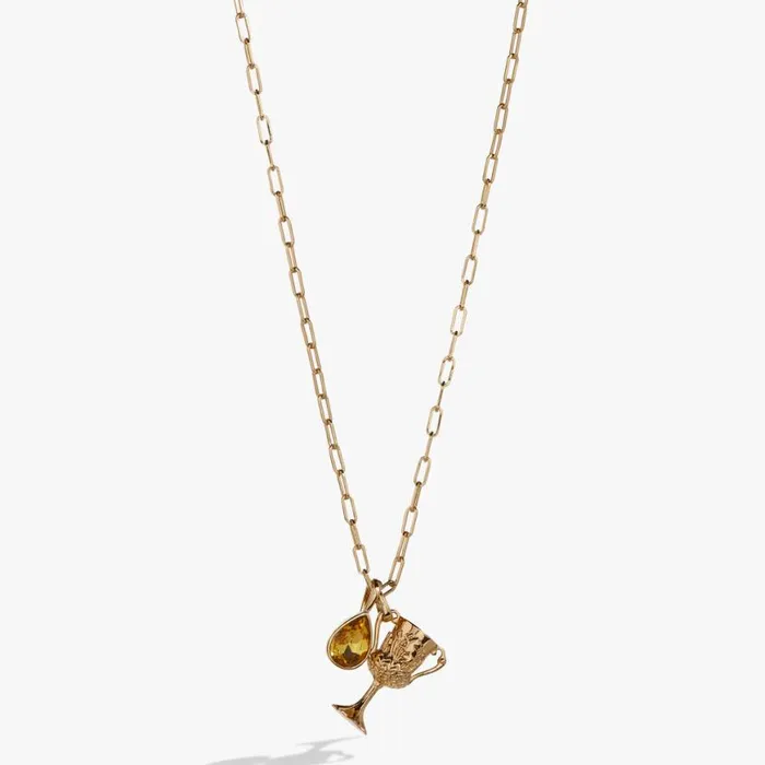 Harry Potter Hufflepuff Cup Necklace Antique Gold Women Alex And Ani Necklaces