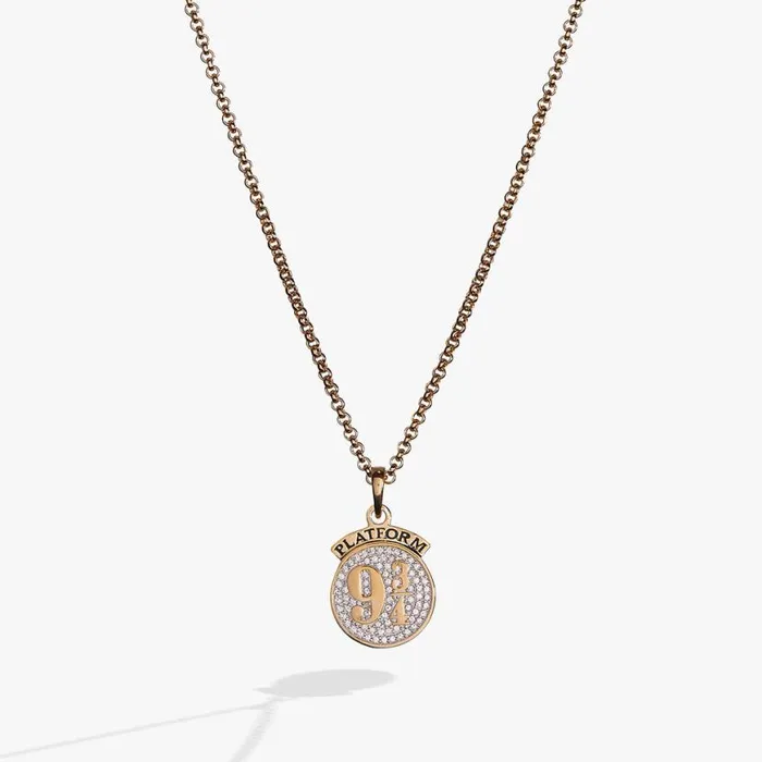 Harry Potter Platform 9 Necklace 14kt Gold Over Sterling Silver Women Alex And Ani Fine Jewelry Harry Potter Platform 9 Necklace 14kt Gold Over Sterling Silver Women Alex And Ani Fine Jewelry
