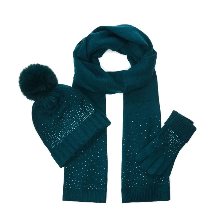 Hats Women Moda In Pelle Praticiohat Teal Textile