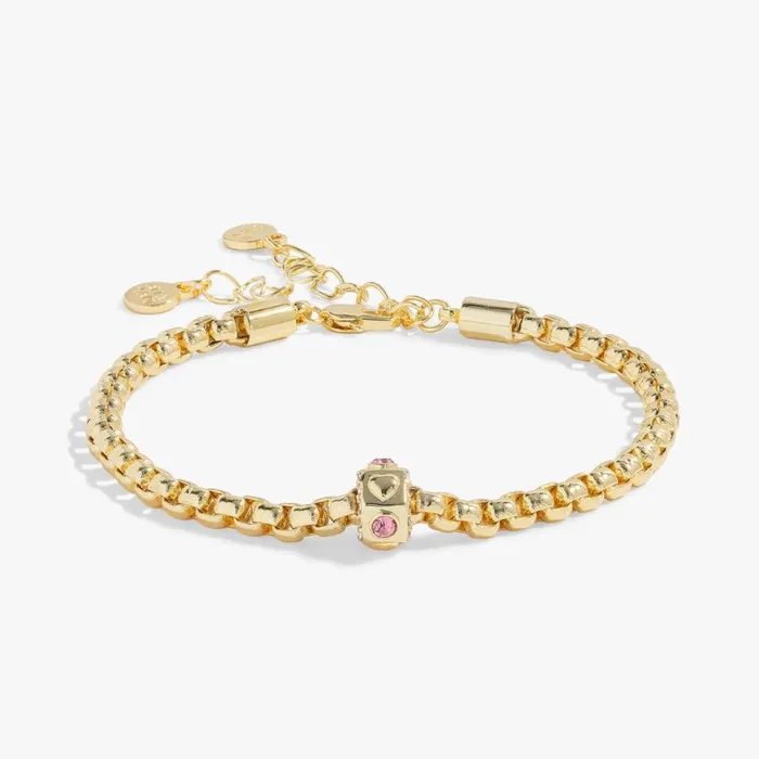 Heart And Crystal Chain Bracelet Gold Women Alex And Ani Thank You