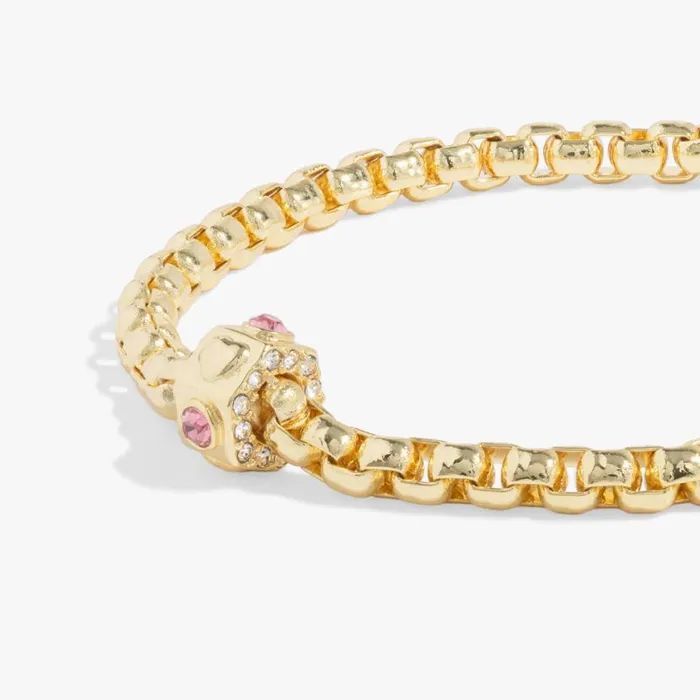 Heart And Crystal Chain Bracelet Gold Women Alex And Ani Thank You