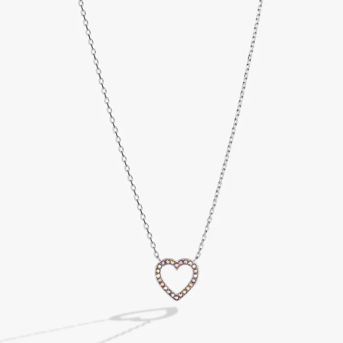 Heart And Crystal Necklace Silver Women Alex And Ani Sympathy In Memory