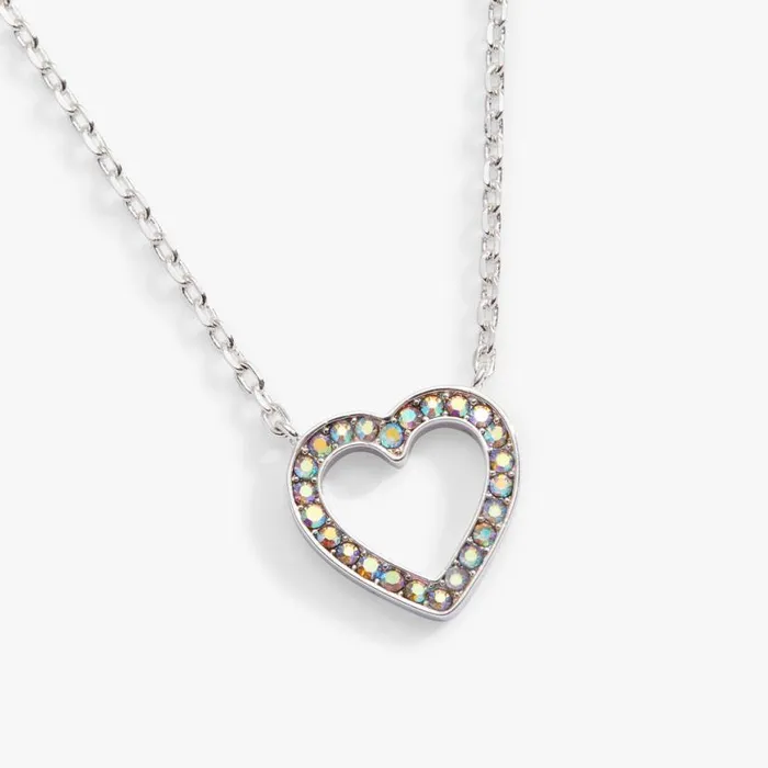 Heart And Crystal Necklace Silver Women Alex And Ani Sympathy In Memory Heart And Crystal Necklace Silver Women Alex And Ani Sympathy In Memory