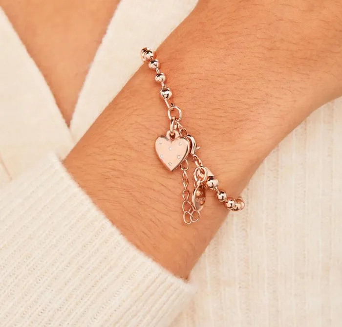 Heart Ball Chain Bracelet Rose Gold Women Alex And Ani Love Heart Ball Chain Bracelet Rose Gold Women Alex And Ani Love
