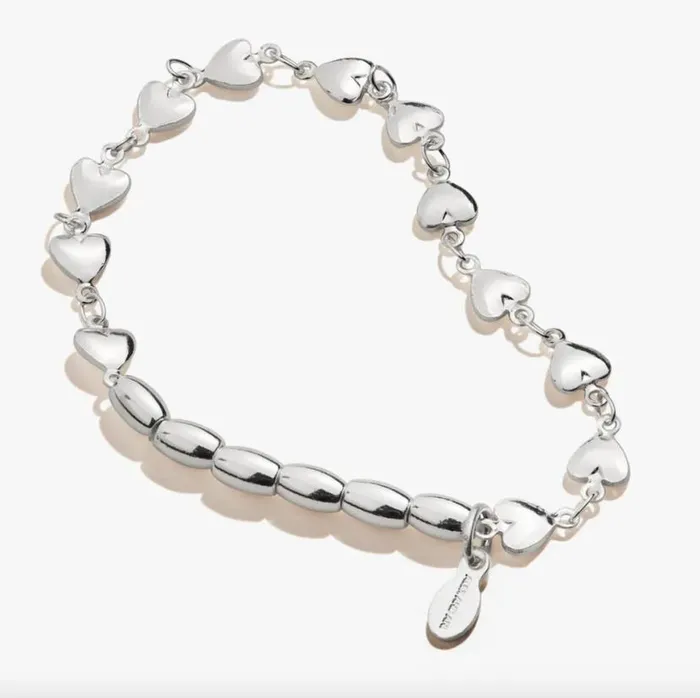 Heart Beads Stretch Bracelet Gold Women Alex And Ani Heart Heart Beads Stretch Bracelet Gold Women Alex And Ani Heart