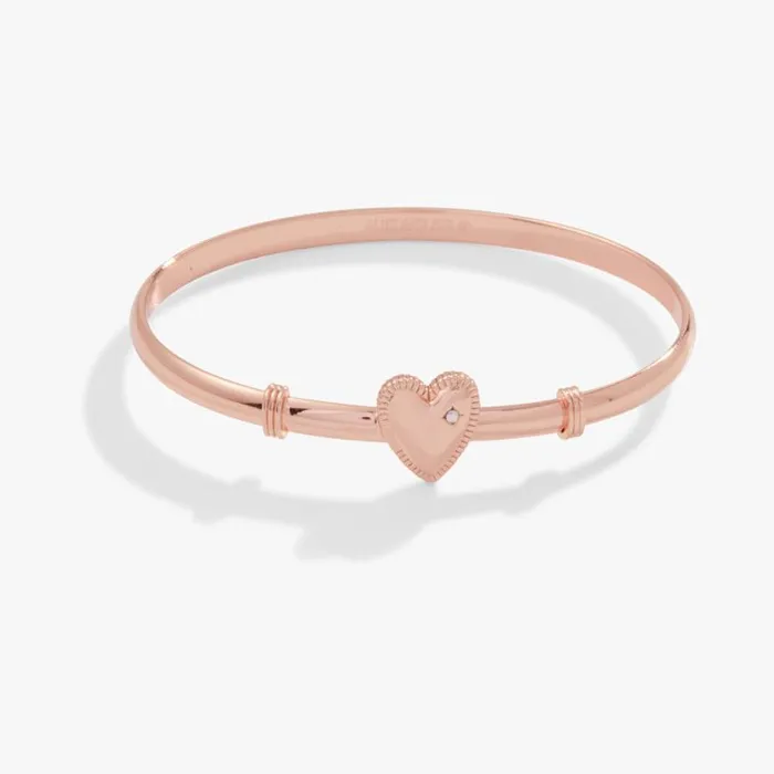 Heart Clip Bangle Bracelet Rose Gold Women Alex And Ani Heart