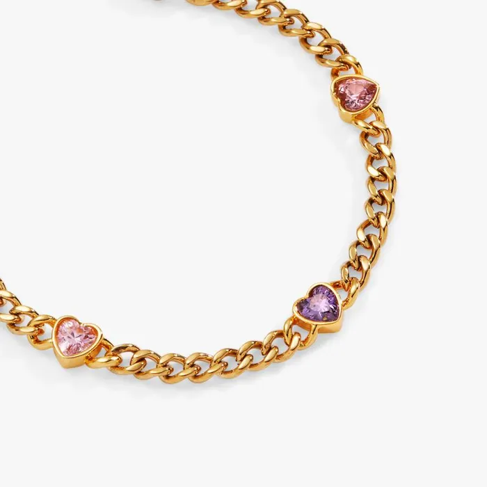 Heart Curb Chain Bracelet Stainless Steel Gold Women Alex And Ani Bracelets Heart Curb Chain Bracelet Stainless Steel Gold Women Alex And Ani Bracelets