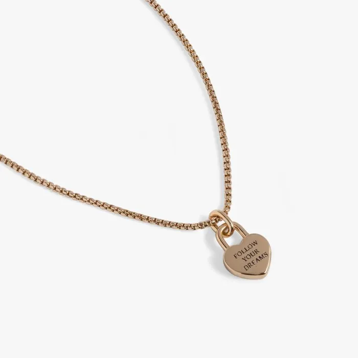 Heart Lock 039Follow Your Dreams039 Necklace Gold Women Alex And Ani Necklaces