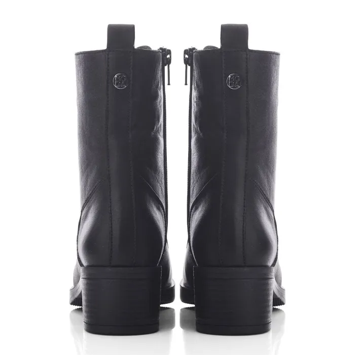 Heeled And Wedge Boots Women Moda In Pelle Calia Black Leather
