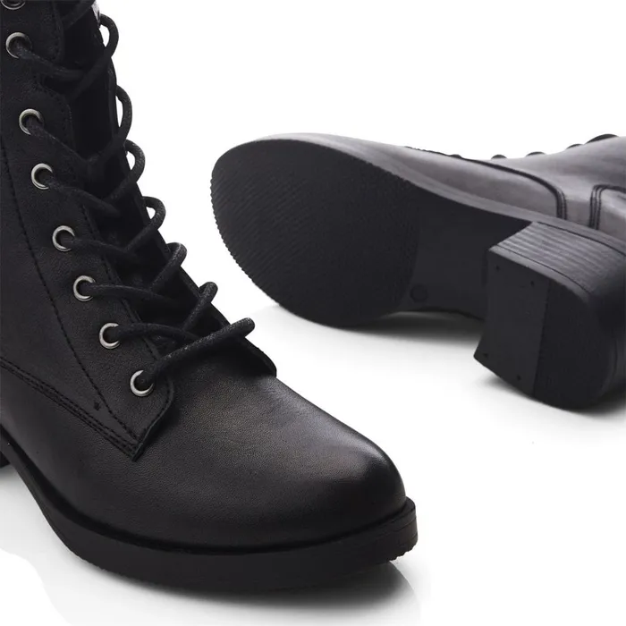 Heeled And Wedge Boots Women Moda In Pelle Calia Black Leather