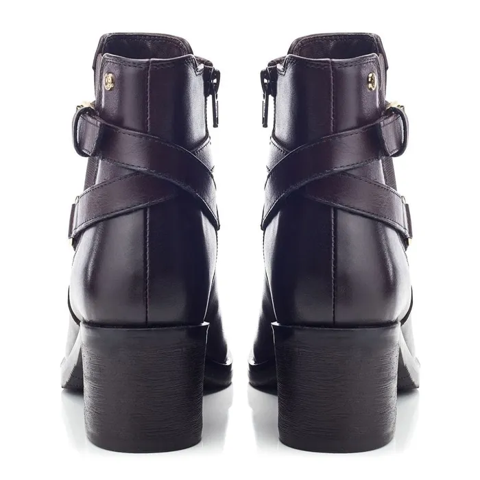 Heeled And Wedge Boots Women Moda In Pelle Libres Dark Brown Leather
