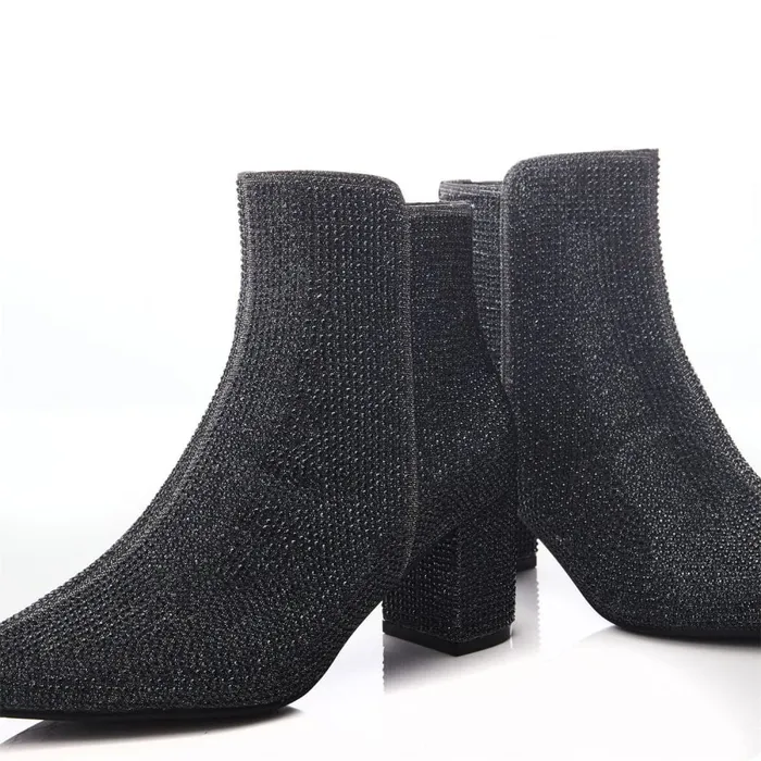 Heeled And Wedge Boots Women Moda In Pelle Xiomara Pewter Textile