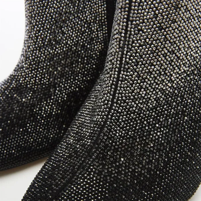 Heeled And Wedge Boots Women Moda In Pelle Yazmine Black Suede