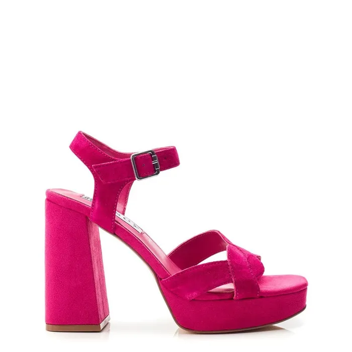 Heeled Sandals Women Moda In Pelle Bsoleful BFunsi Fuschia Suede