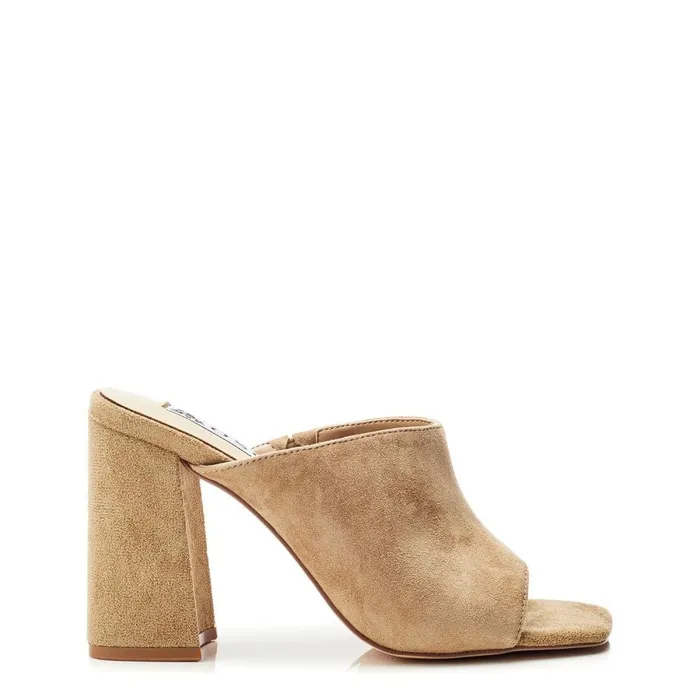 Heeled Sandals Women Moda In Pelle Bsoleful BLoki Beige Suede