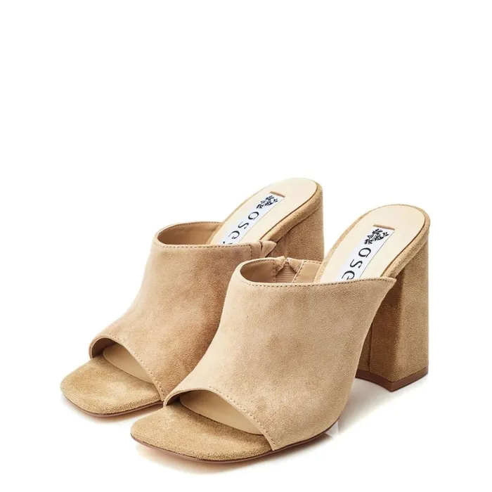 Heeled Sandals Women Moda In Pelle Bsoleful BLoki Beige Suede