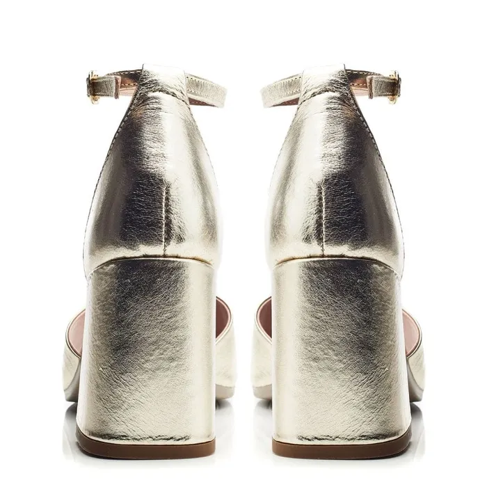 Heeled Sandals Women Moda In Pelle Bsoleful BMiranda Gold Leather